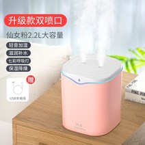 차량용 가습기 미니 소형 무음 가정용 침실 사무실 B 에어 스프레이 테이블 디퓨저 커스텀, 15 선녀 핑크【더블스프레이모드-2.2L대용량】