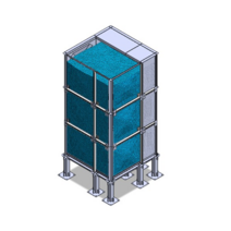 SMC물탱크 SMC내진물탱크 (내진건식패드 동파방지기) (1.5x1.5x3.0H), SMC 물탱크 + 내진건식패드 + 동파방지기