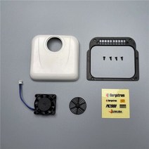 무시동 에어컨 1/14 타미야 RC 트럭 트레일러 티퍼 스카니아 맨 벤츠 악트로스 볼보 자동차 Diy 부품용 컨테이너 냉각기, [01] air conditioner