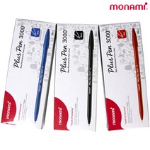 모나미 프러스펜 3000 12p, 청색, 12개