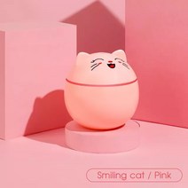 무드등 가습기 USB 초음파 미니 공기 에센셜 오일 디퓨저 정수기 아로마 음이온 미스트 메이커 가정용 LED 야간 램프 포함, Pink