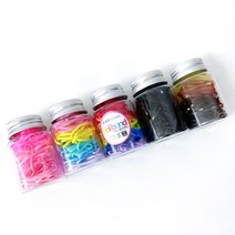 유니밴드 컬러 TPU 머리고무줄 대형 원통형 케이스포함 국내생산