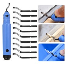 디버링툴 공구 챔퍼 Metal Deburring Tool Kit Cutters Set Burr Remover Hand for Wood Plastic Aluminum Copper, 01 Type 3