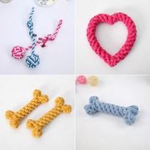 [BND-A07] 기본 실타래 장난감 강아지, 하트