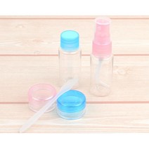 해외 여행 화장품 5종 소분 공병 Set 악세사리 원통형공병 포장 악세서리 원형케이스 크림 진열 선물 쇼핑