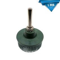 연마 휠 그릿 50 80 120 방사형 강모 디스크 2 인치 에머리 고무 브러시 1/4 "6.35mm Dremel 액세서, [02] 1 pcs Green