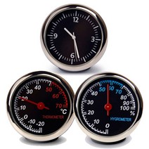 아날로그 실내 온도계 습도계 시계, 풀세트, 1개