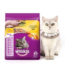 희동이네 고양이 사료 위스카스 포켓 닭고기 3kg 기호성 좋은 한국마즈 고양이 프리미엄 건사료, 2개