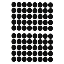 블랙 원형스티커 16MM 7P 선물용시트지 선물봉투입구봉합