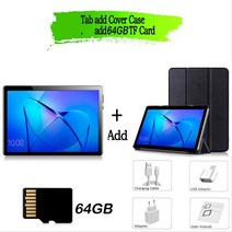 10.1 인치 4G 네트워크 전화 통화 태블릿 안드로이드 9.0 옥타코어 IPS 1280 × 800 2GB RAM32GB ROM SC986, 04 은, 04 Tab card cover_04 은