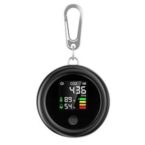 미니 CO2 기. 공기 에어질 모니터. 온도 경량 이산화탄소 가스 3 in 1, 02 Black
