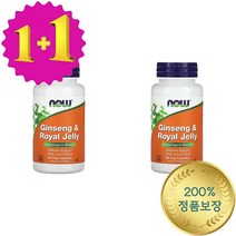 1+1나우푸드 진생 인삼 로얄 로열 젤리 제리 RoyalJelly 100mg 90 베지캡슐, 1개, 기본