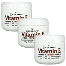Cococare (코코케어) Cococare 비타민E 크림 12 000IU 110g(4oz), 3개