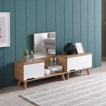 [솔직한가격] C795 좌식화장대+거실장세트 600 5colors가구전문점 빠른대응, 메이플