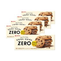 롯데제과 제로 초콜릿칩 쿠키 84g x 5개 설탕제로 무설탕, 단품