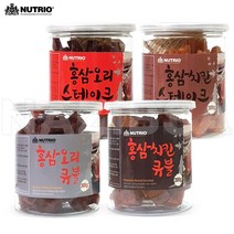 홍삼 치킨 오리 큐블 스테이크 강아지 육포 300g X 4종콤보