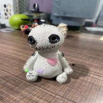 헬퍼솔 부두 인형 콘 버너 향 향로 수지 장식 수제 공예 스프레이 장식품 홈 데스크탑 소품, [02] Voodoo Doll Left