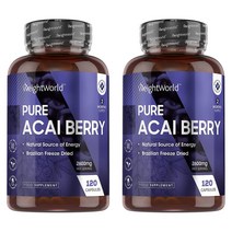 WeightWorld Pure Acai Berry 웨이트월드 퓨어 아사이 베리 2600mg 120캡슐 2팩