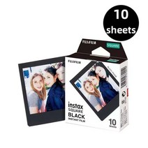 새로운 정품 Fujifilm Instax Square White Edge Black 필름 (10-40 pcs) for SQ10 SQ6 인스턴트 카메라 공, 03 Square Black Film