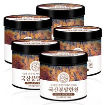 푸른들판 국내산 분말 한천 가루 100% 국산 우뭇가사리, 190g, 5개