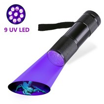 블랙독 랜턴 캠핑 루메나 51 LED UV 손전등 395nm 자외선 토치 Blacklight 검출기 개 소변 형광 침대 버그, 02 9LED, 02 9LED