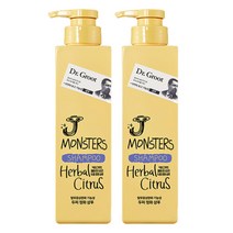 닥터그루트 제이몬스터즈 시트러스 샴푸 400ml 2개, 제이몬스터즈 시트러스 바디워시 400ml 2개