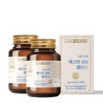 스캇나인 너를 위해 위건강 그리스산 매스틱 1000 플러스 60정, 2개
