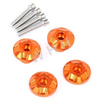 야마하 R3/R25/R1/R6/R15/MT09/MT07 리모델링 장식 나사펜더 나사 적용, 桔色, 1개