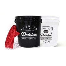 드라이뷰 세차 버킷 18L+ 그릿가드 멀티가드 세트 워시보드 감마씰, 드라이뷰 버킷 블랙 18L+멀티가드 레드