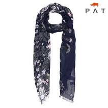 PAT 레이온 꽃패턴 광폭 머플러