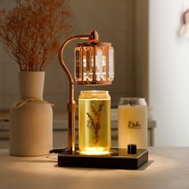 캔들백화점 불면증 심신안정에 도움을주는 라벤더 에센셜 아로마 캔들+엘사 캔들워머 세트, 엘사(로즈골드 블랙)+리얼 라벤더 캔들460g세트