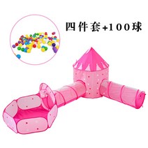 아기터널 실내 놀이 터널 아기텐트, F.4종세트+100마린볼