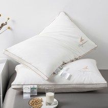마이크로화이바 베개솜 지퍼형 베개 대두섬유 풀 면 진드기 방지 보호 1PCS, 중