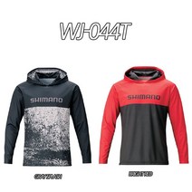 시마노 후드티 WJ-044T, BRIGHT RED M