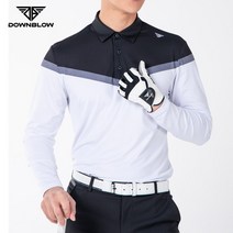 스포츠_ 다운블로우-남성 가슴배색 스판 긴팔티셔츠 5001-1M