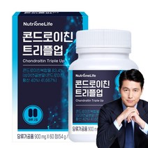 뉴트리원 콘드로이친 트리플 프리미엄원료1500mg 미국산 상어연골 글루코사민 칼마디, 1개, 60정