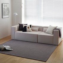 한샘 사계절 워셔블 슬러브 러그 150x200 웜그레이