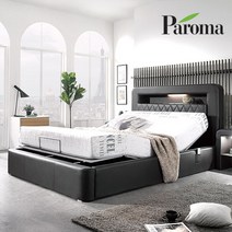 [에이스저상침대] 파로마 브릭스 LED 모션베드 침대 + 150T 매트리스, 초코브라운