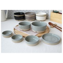 그릇 접시 하나로 간편보관 1인식기세트 자취템 올인원 혼족 혼밥 주방정리, 블랙