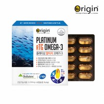 RTG오메가3 캐나다 정제어유 비타민E 알티지오메가3 혈행건강 지방산 EPADHA 1310mg 60캡슐