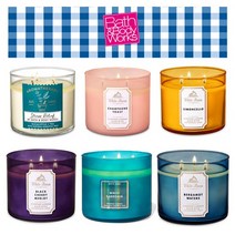 배쓰앤바디웍스 쓰리윅 캔들 향초 3-Wick Candle, 마호가니 택우드