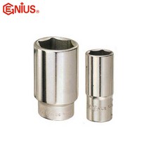 지니어스/6각 12각 롱 핸드소켓/복스알/1/2(12.7mm), 6각 규격13mm