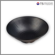 [돌산멜라민] 퓨전토기 면기 - 우동기 라면기 멜라민면기 (업소용그릇 멜라민그릇 예쁜그릇 식당접시 멜라민볼 멜라민찬기), 1개, 블랙 8인치 (6759)