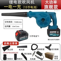 충전식 무선 송풍기 눈 제설 낙엽 먼지 청소 블로워 브로워 낙엽청소기 Blower 고성능 헤어 드라이어 먼지 제거 가정용 소형 송풍기 컴퓨터 먼지 송풍기 220v 강력한 산업용 청, 리튬 배터리 타입 15개 배터리(1회 충전 및 1회 충