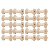 실패꽂이 실걸이 원목 나무 보빈 작은 실 스풀 빈 바느질 자수 원사 치실 와이어 바느질, 48x31mm