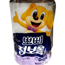 뽀삐 친환경 점보롤화장지 600m x 4롤, 1팩