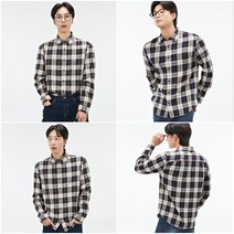 체이스플러스 남성 캐쥬얼 타탄체크 셔츠 긴팔셔츠 -AFRK5415C