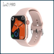 스마트워치 웨어러블 통화 남성 여성 시계 블루투스 IWO PRO W58 Max Men, 특급배송, Pink