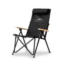 로티캠프 앵글 릴렉스 캠핑 의자 AAC-R1, 미드나잇블랙