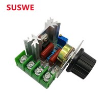 모터속도조절기 컨트롤러 속도 제어 ac 220v 2000w scr 전압 조정기 디밍, 없음